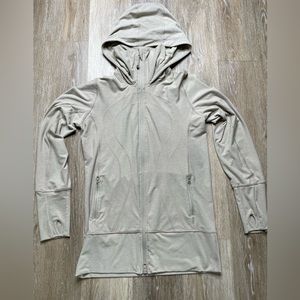 Lululemon beige scuba full zip lightweight hoodie size 6